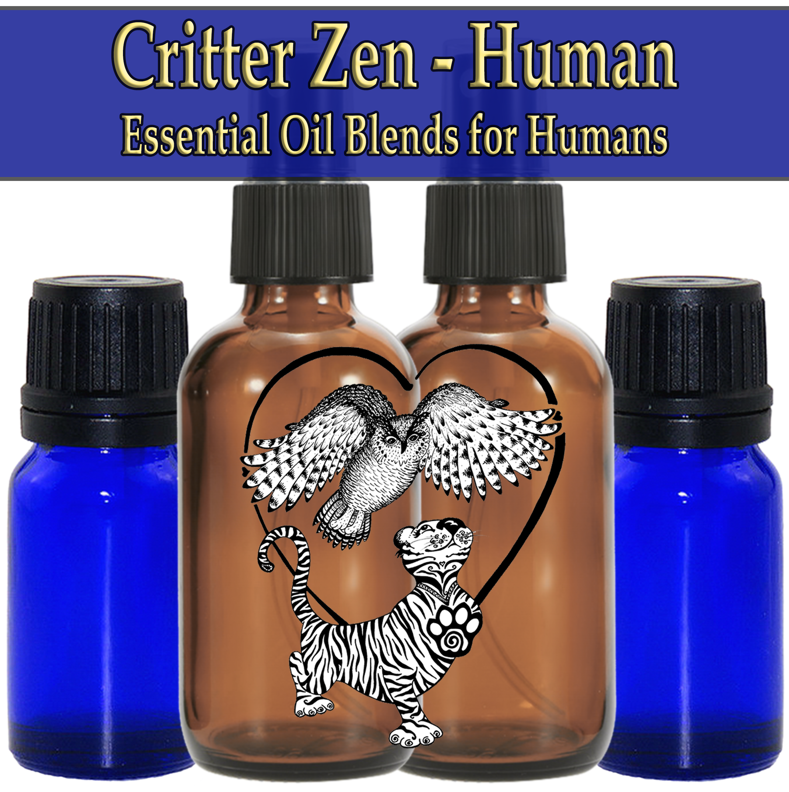 Critter Zen - Human, Wild Crafted Essential Oil Blends